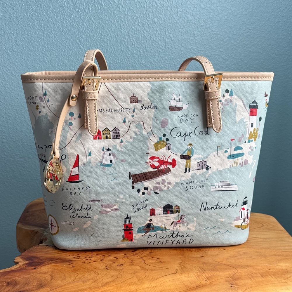 Spartina Greeting From Northeastern Harbors Handbag